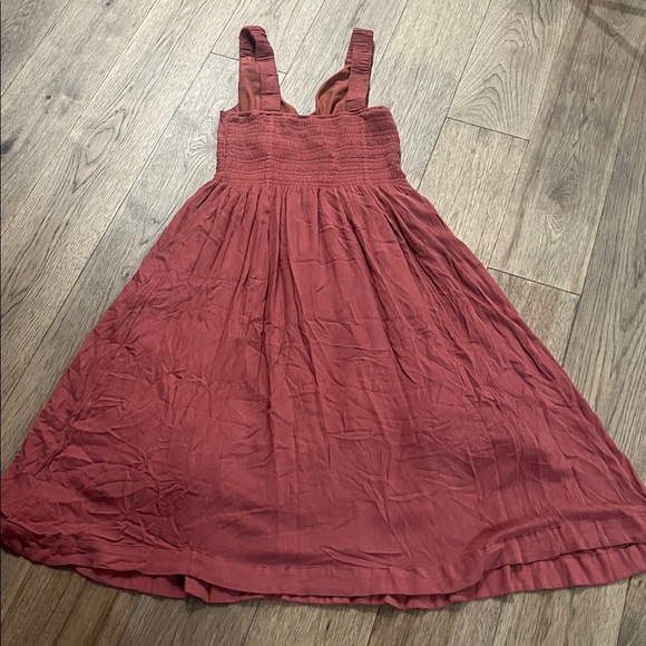 ABERCROMBIE & FITCH scrunchie strap v neck maxi dress, size large - Picture 5 of 5